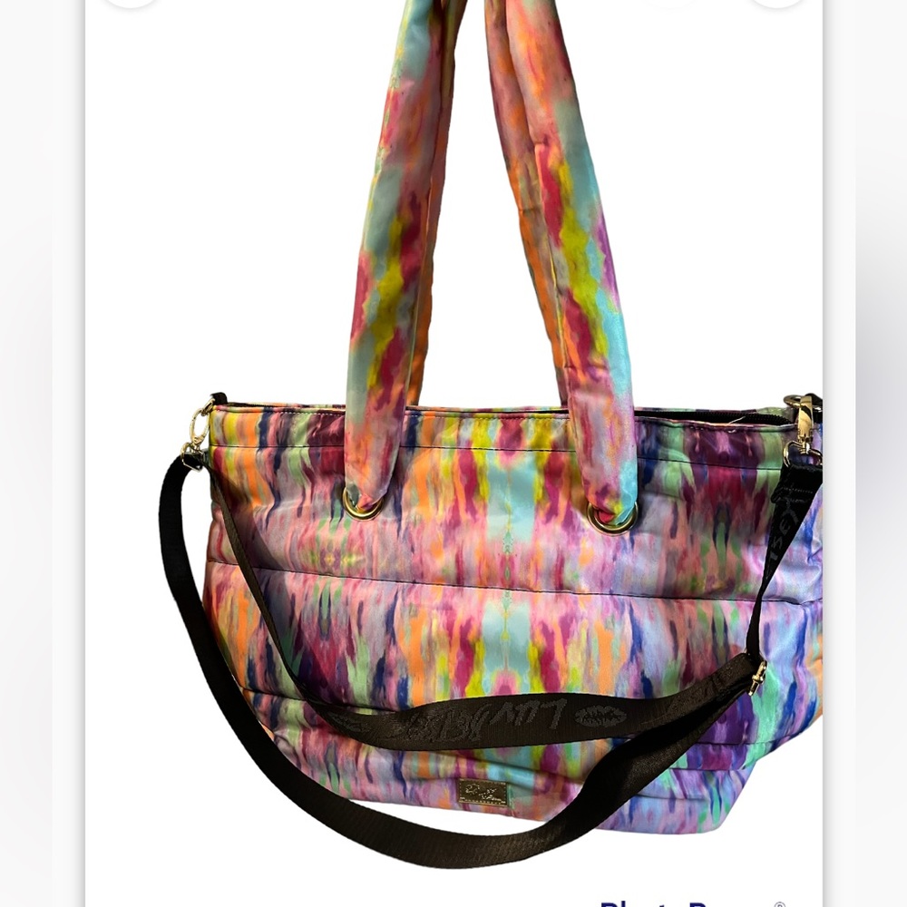 Betsey Johnson Luv Tie Die Nylon Large Bag